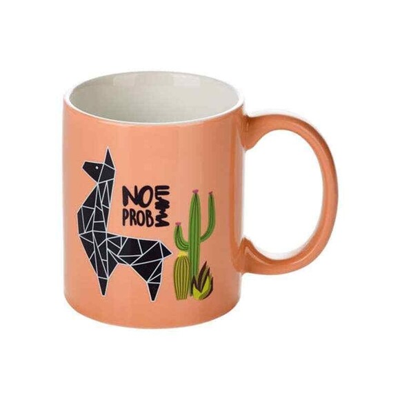 LLAMA Color Changing Mug by Ernesto Hot Cold Bright Cactus NEW IN BOX - Picture 6 of 7